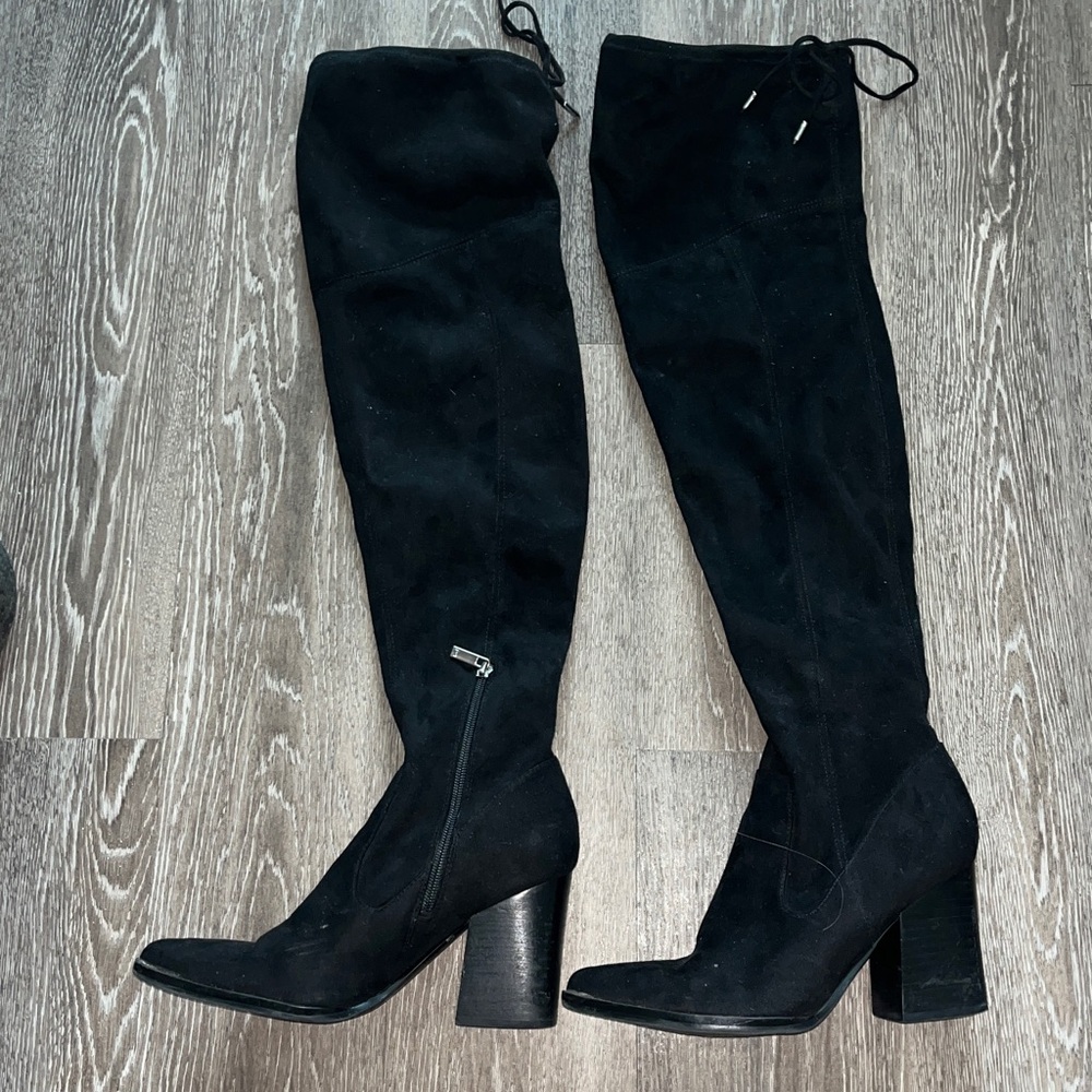 Mark Fisher Yuna over the knee suede boots size 8.5
